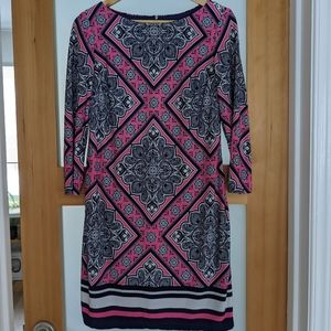 Patterned Vince Camuto shift dress